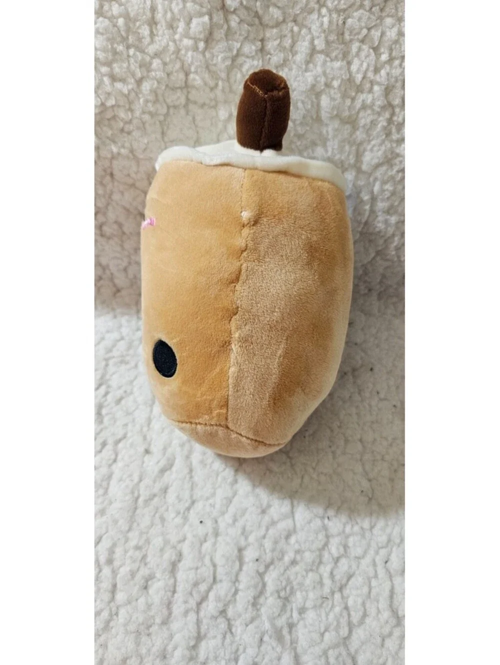 New Unbranded Mike Tea Boba Plush Toy Beige Straw 7